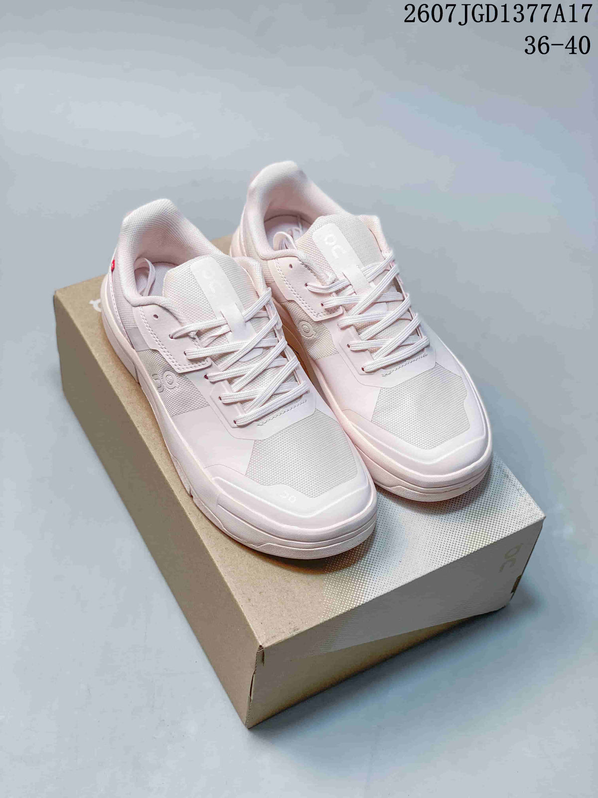 On THE Roger Clubhouse Trainers White/Pink 2607 JGD1377A17 - product image from the listing.
