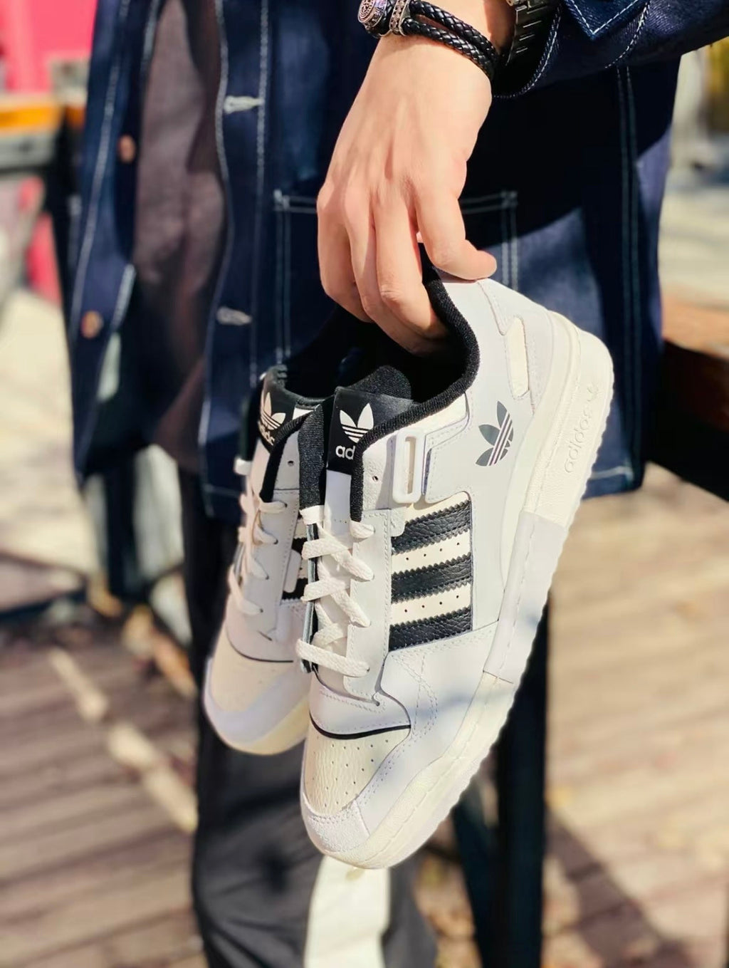Adidas Originals Forum Exhibit Low Sneakers in Gray Black GX6284 - product image from the listing.