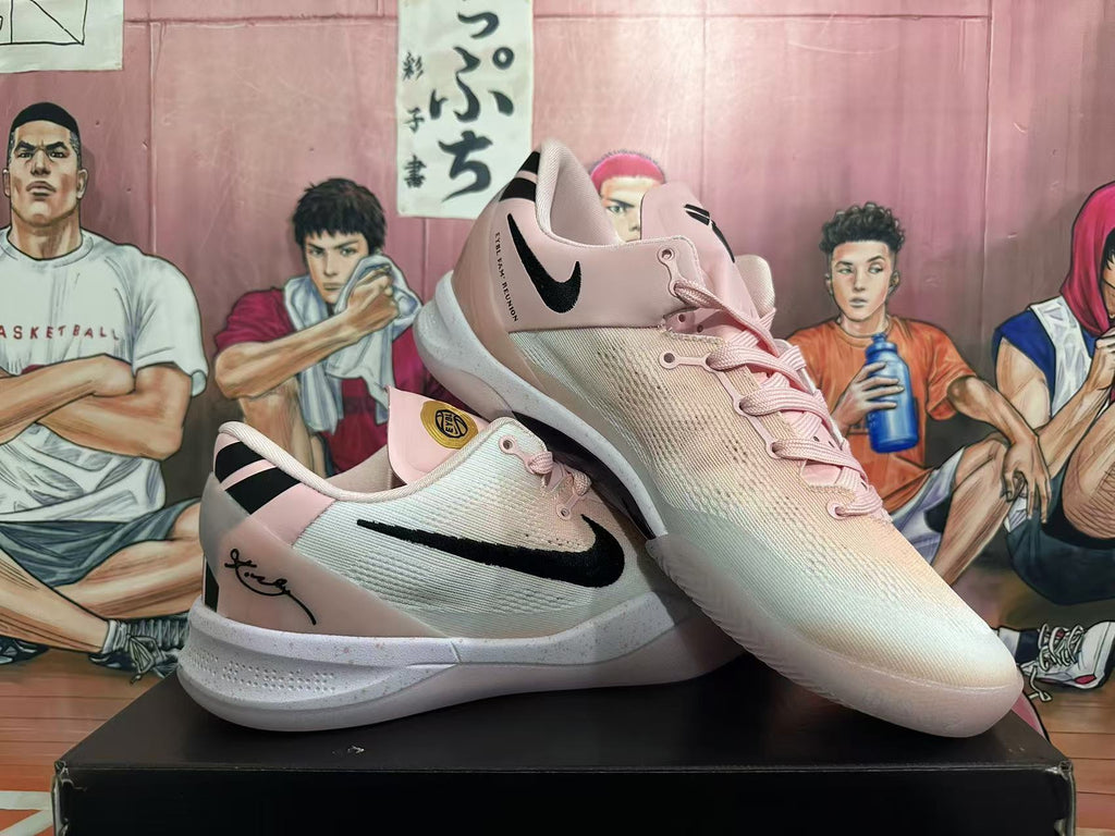 Nike Basketball Sneakers in Pink - product image from the listing.