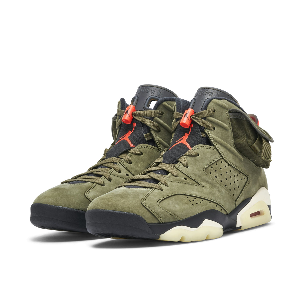 AIR JORDAN 6 X TRAVIS SCOTT MEDIUM in OLIVE - product image from the listing.