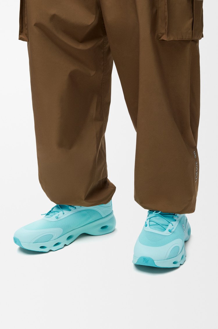 LOEWE x On Cloudsolo Turquoise Lifestyle Trainers - product image from the listing.