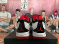 Jordan Flight Basketball Sneakers in White Black Red - product image from the listing.