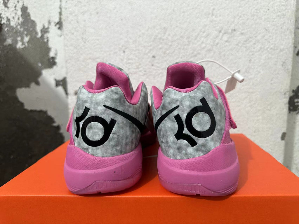 Nike KD 6 Breast Cancer Basketball Shoes in Pink - product image from the listing.
