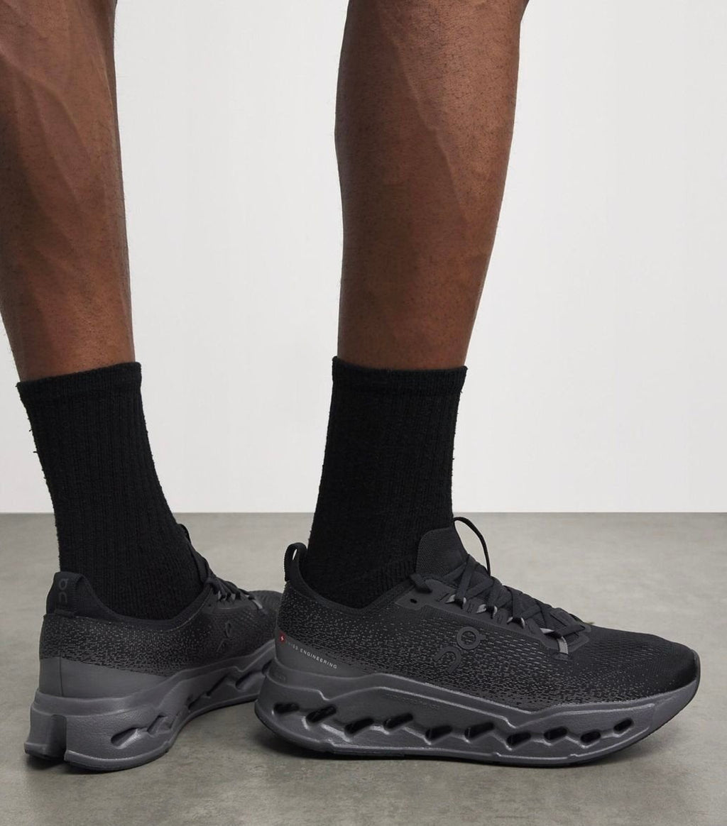 On Cloudsurfer Max Black Eclipse Shoes for Running - product image from the listing.