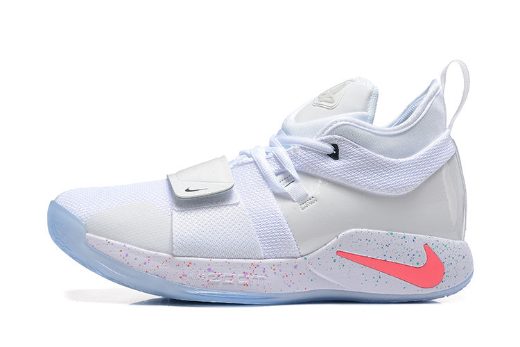Nike PG 2 Basketball Shoes in White and Blue - product image from the listing.