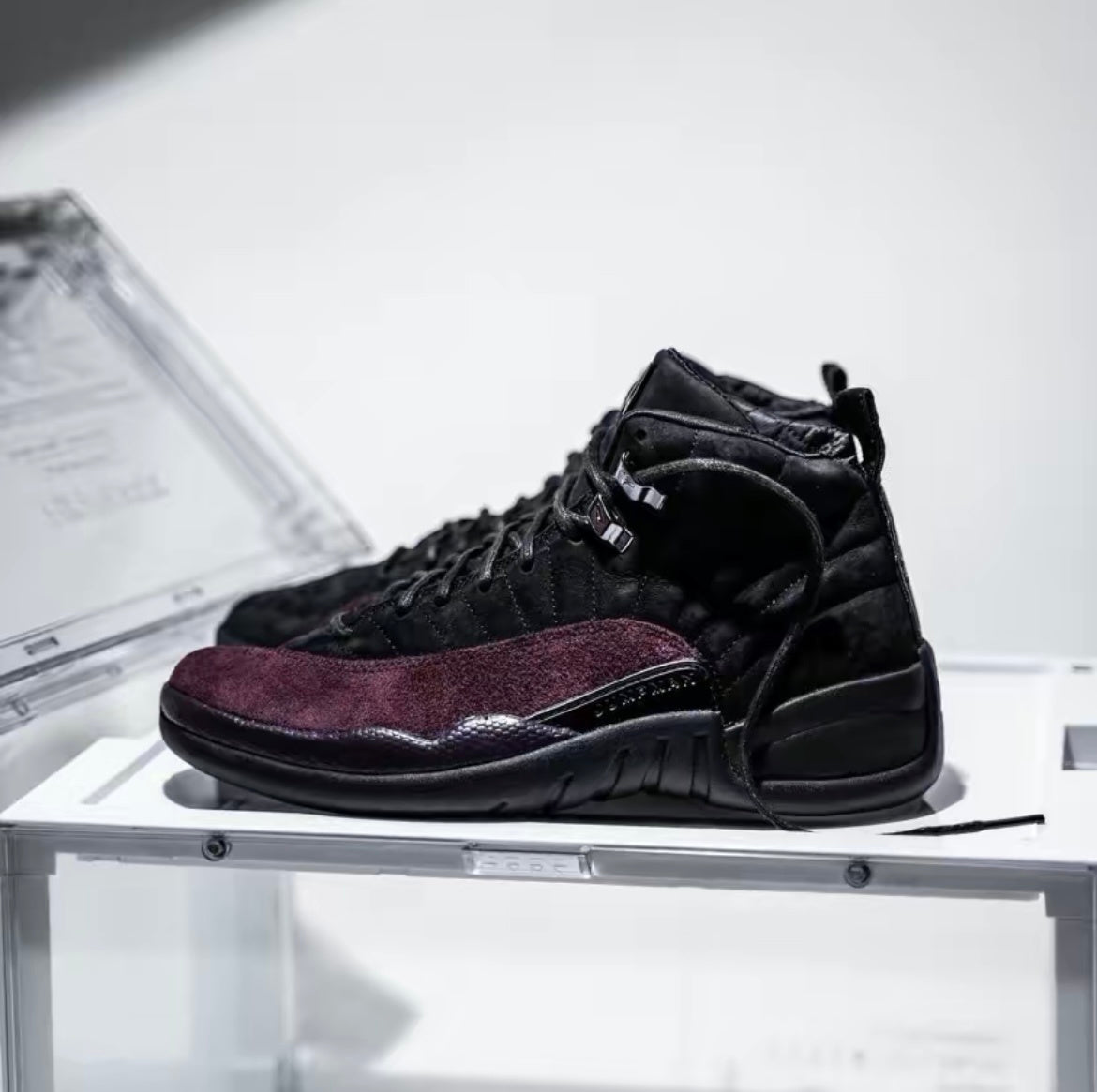 Jordan 12 Retro A Ma Maniére in Black Burgundy DV6989-001 - product image from the listing.