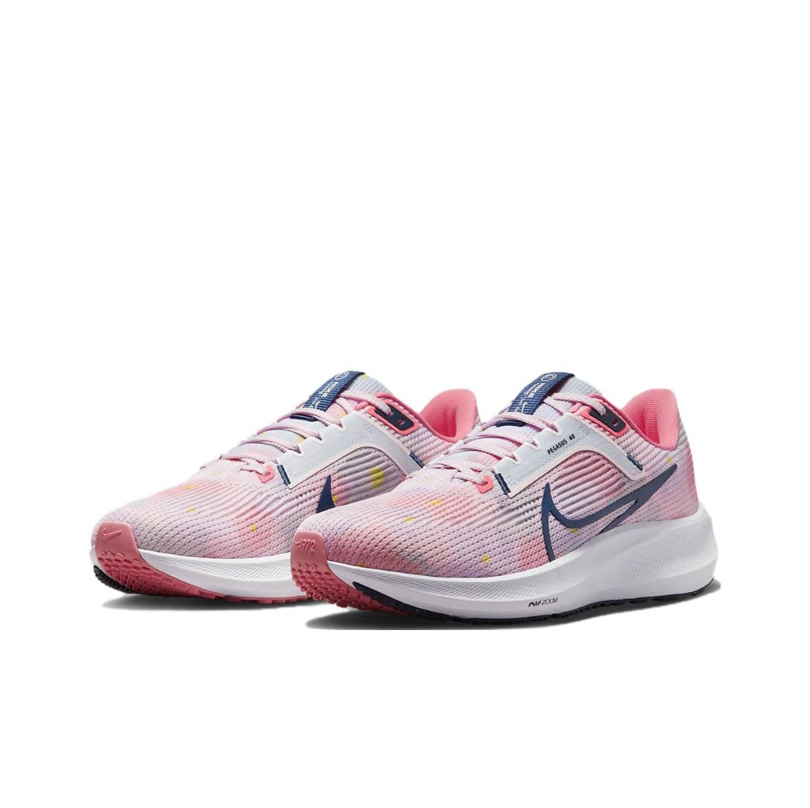 Nike Air Zoom Pegasus 40 Running Shoes in Pink White DV7890-600 - product image from the listing.