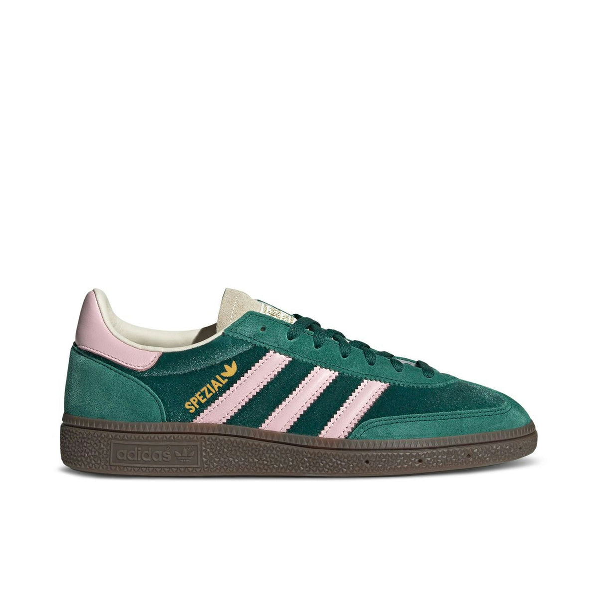 Women's Adidas Handball Spezial Green Pink Velvet - product image from the listing.
