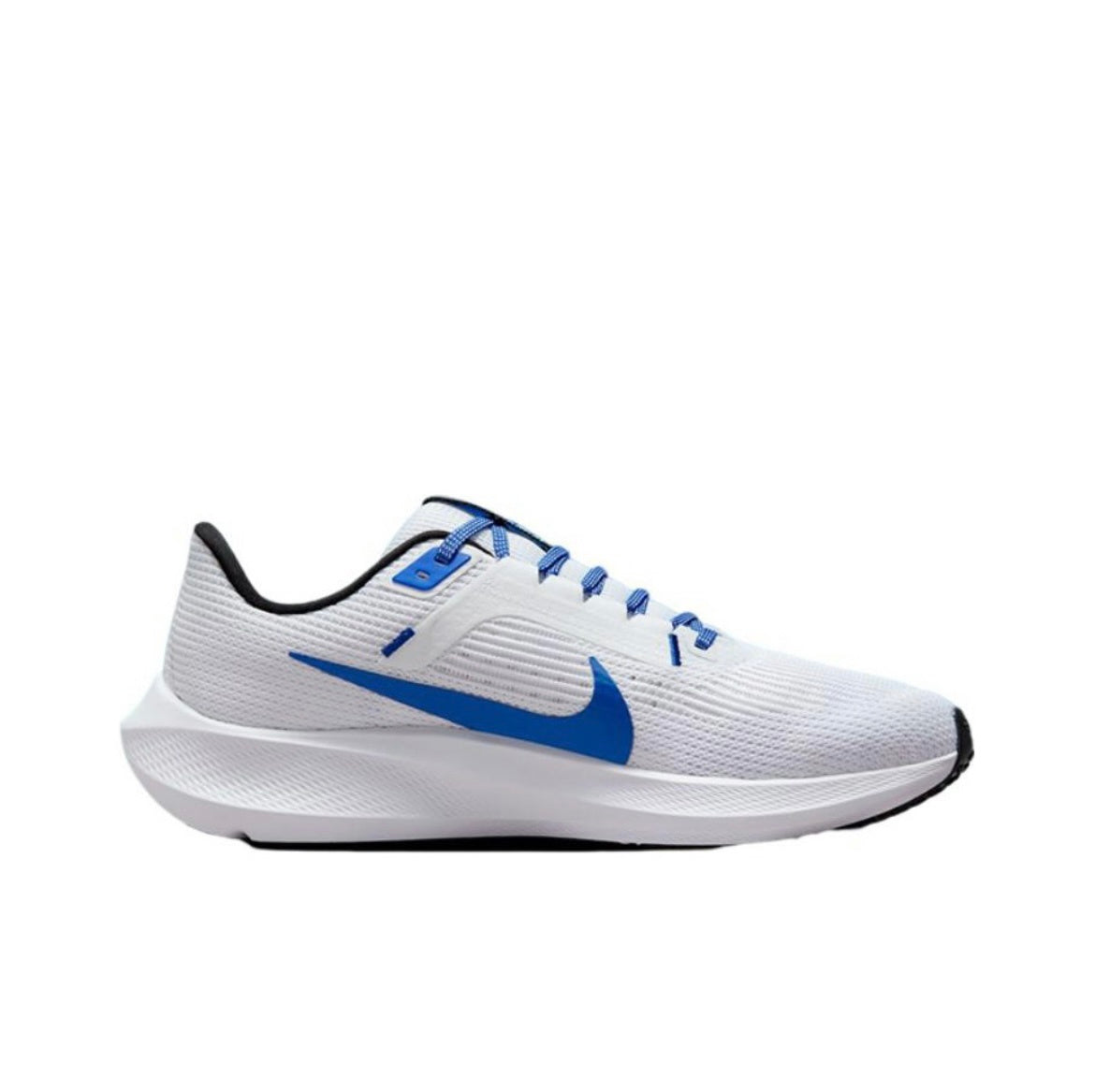 Nike Air Zoom Pegasus 40 Running Shoes in White Blue FJ2843-100 - product image from the listing.