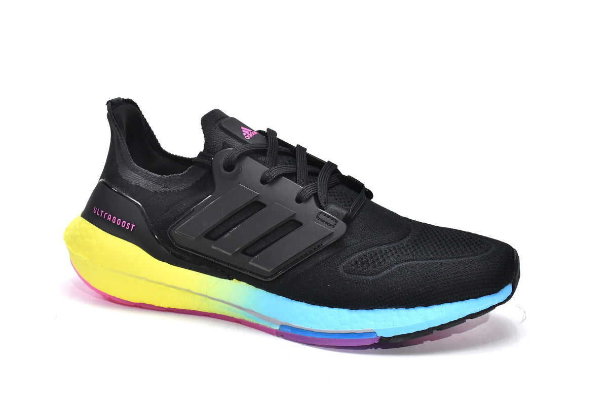 adidas UltraBoost 22 Running Shoes in Black Yellow GV8829 - product image from the listing.