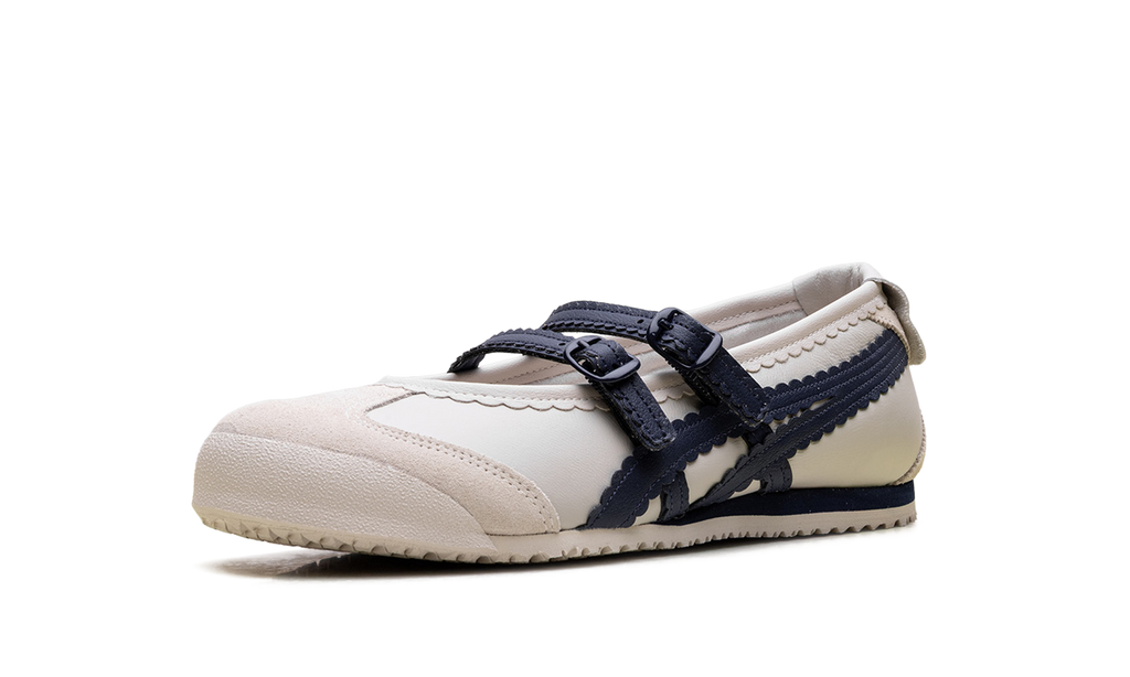Women's Onitsuka Tiger Mexico 66 TGRS Ballet Flats - Birch Peacoat - product image from the listing.