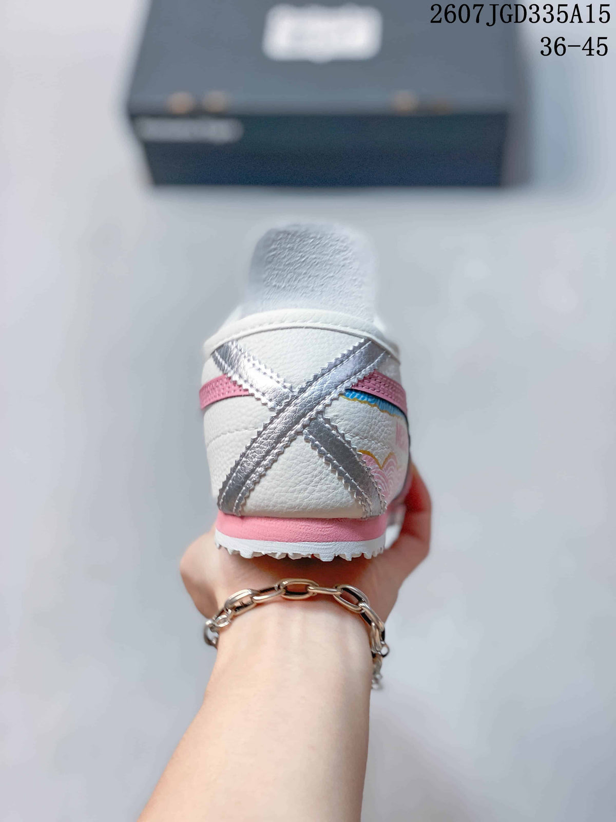 Onitsuka Tiger Mexico 66 Deluxe Sneakers in White Pink 2607JGD335A15 - product image from the listing.