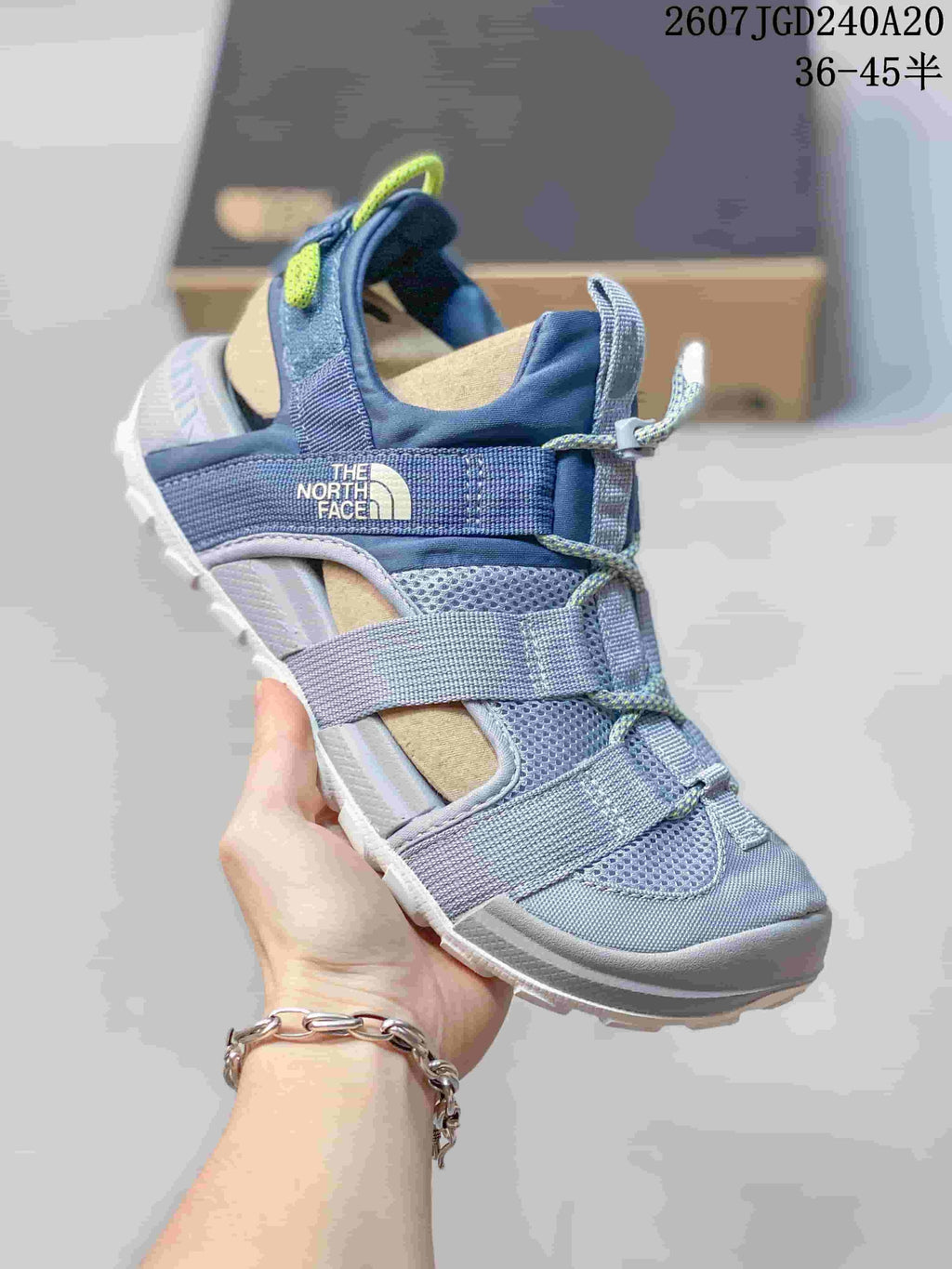 The North Face Cedar Measa Sandals in Blue 07JGD240A20 - product image from the listing.