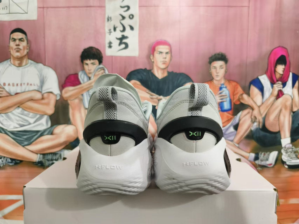 Gray and Volt Green Nike Basketball Shoes - product image from the listing.