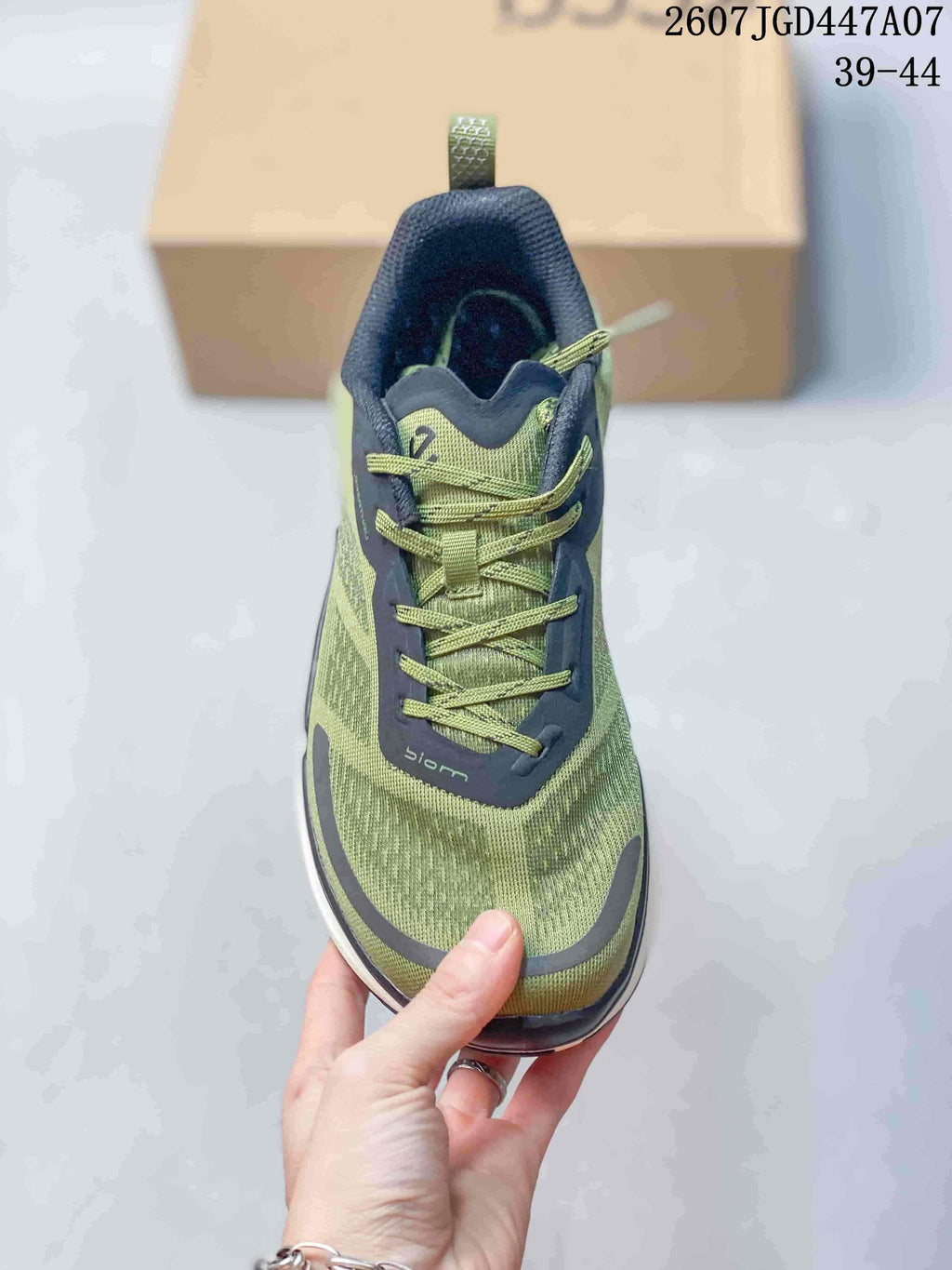 ECCO 710270OPW Colorblock Sneakers in Green and Navy - product image from the listing.