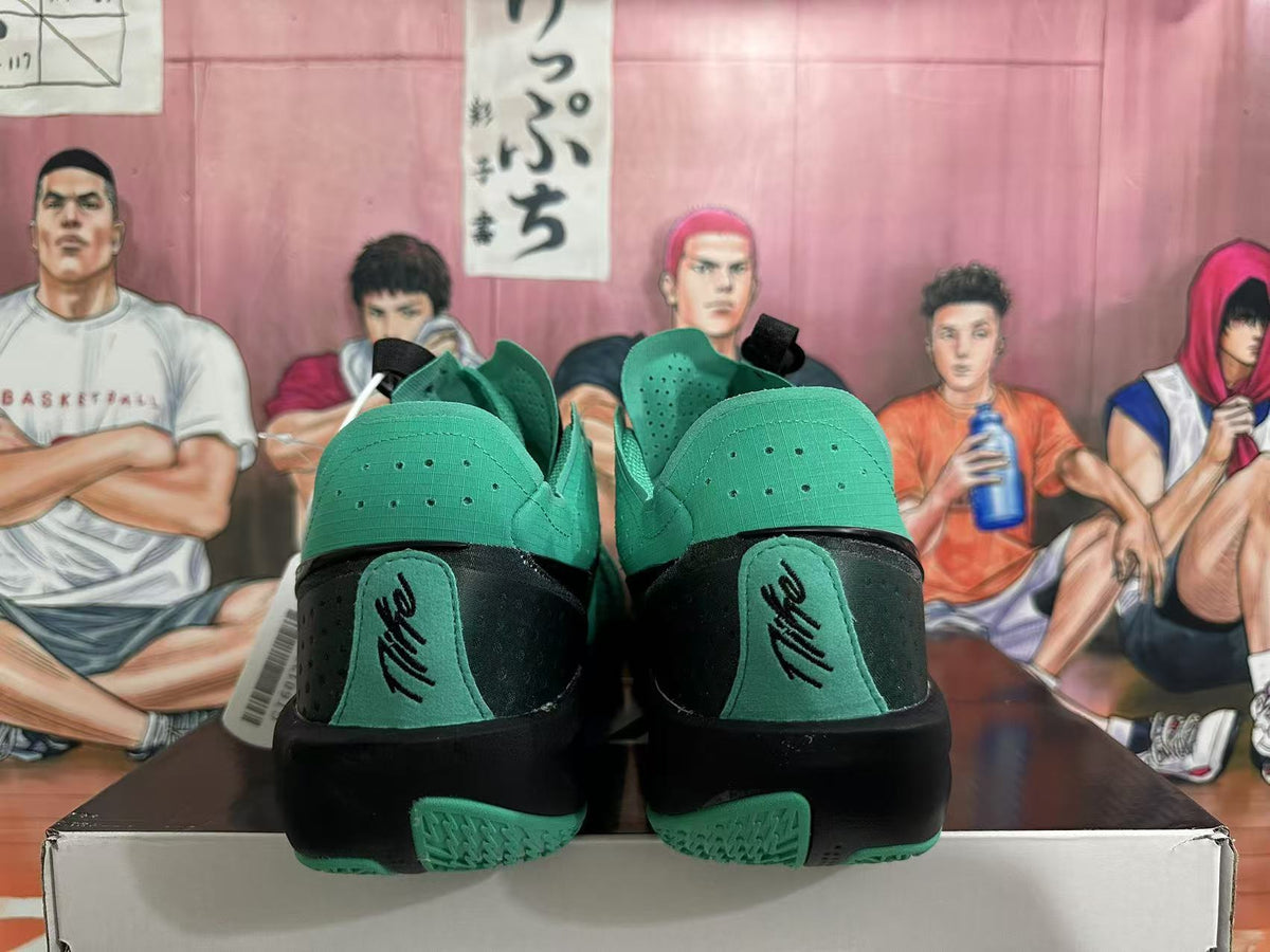 Nike Zoom GT Cut 3 Basketball Shoes in Black Green - product image from the listing.
