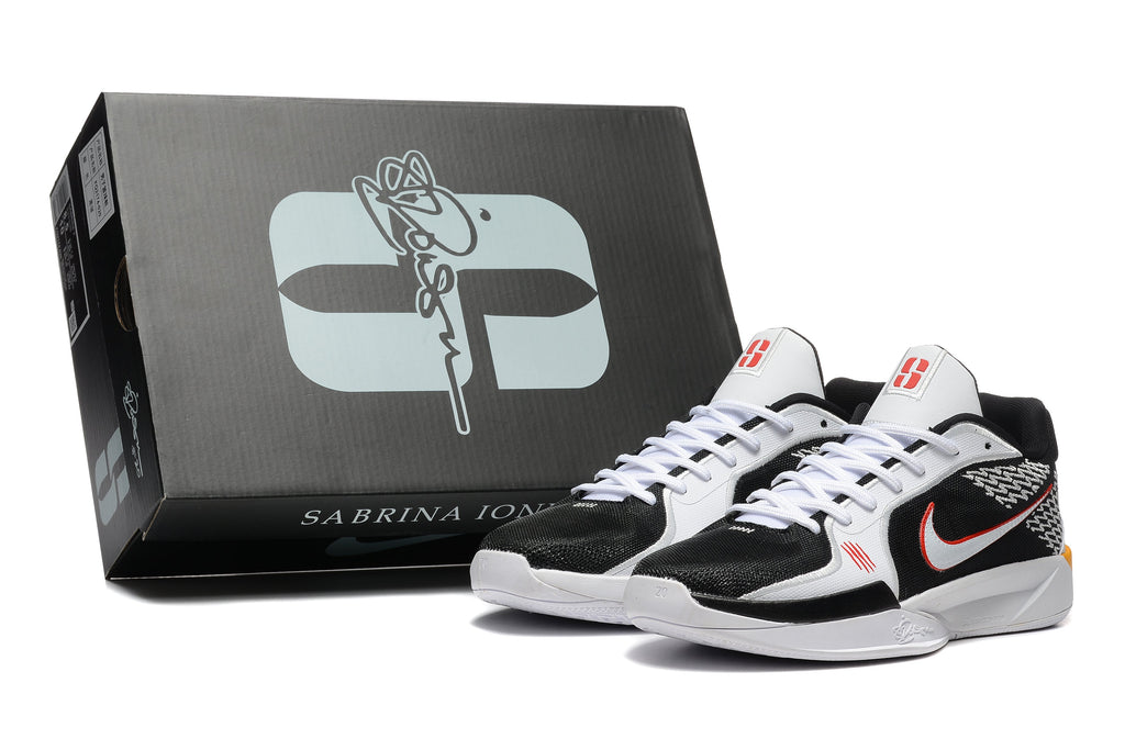 Nike Sabrina 2 Basketball Shoes in Black White Red - product image from the listing.