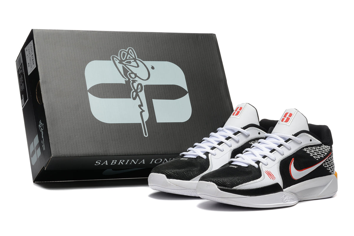 Nike Sabrina 2 Basketball Shoes in Black White Red - product image from the listing.