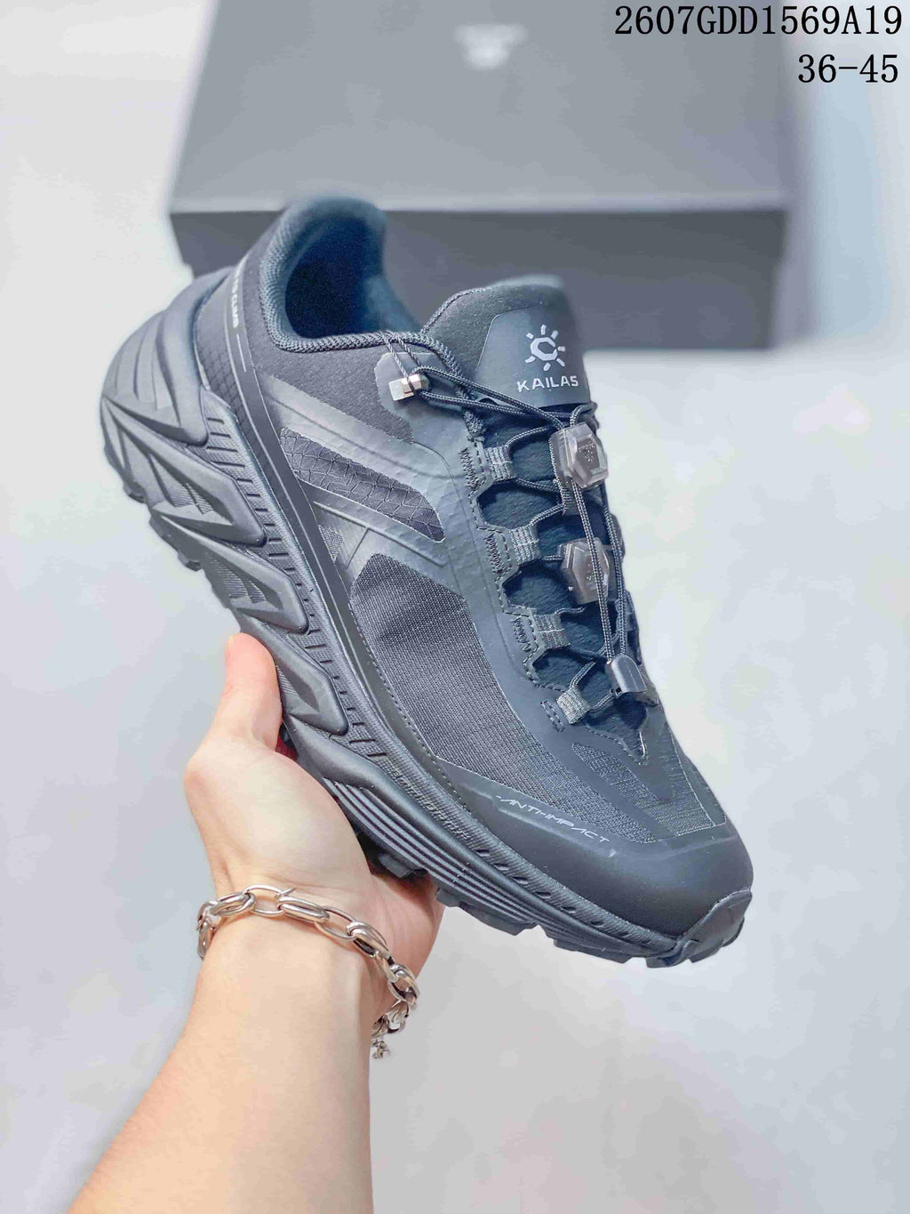 KAILAS Shanxing 3 Trail Hiking Shoes in Dark Gray 721090TRI - product image from the listing.