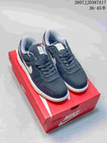 Nike Big Nike Low Lux Sneakers in Navy White Gum 2607JJD387A17 - product image from the listing.