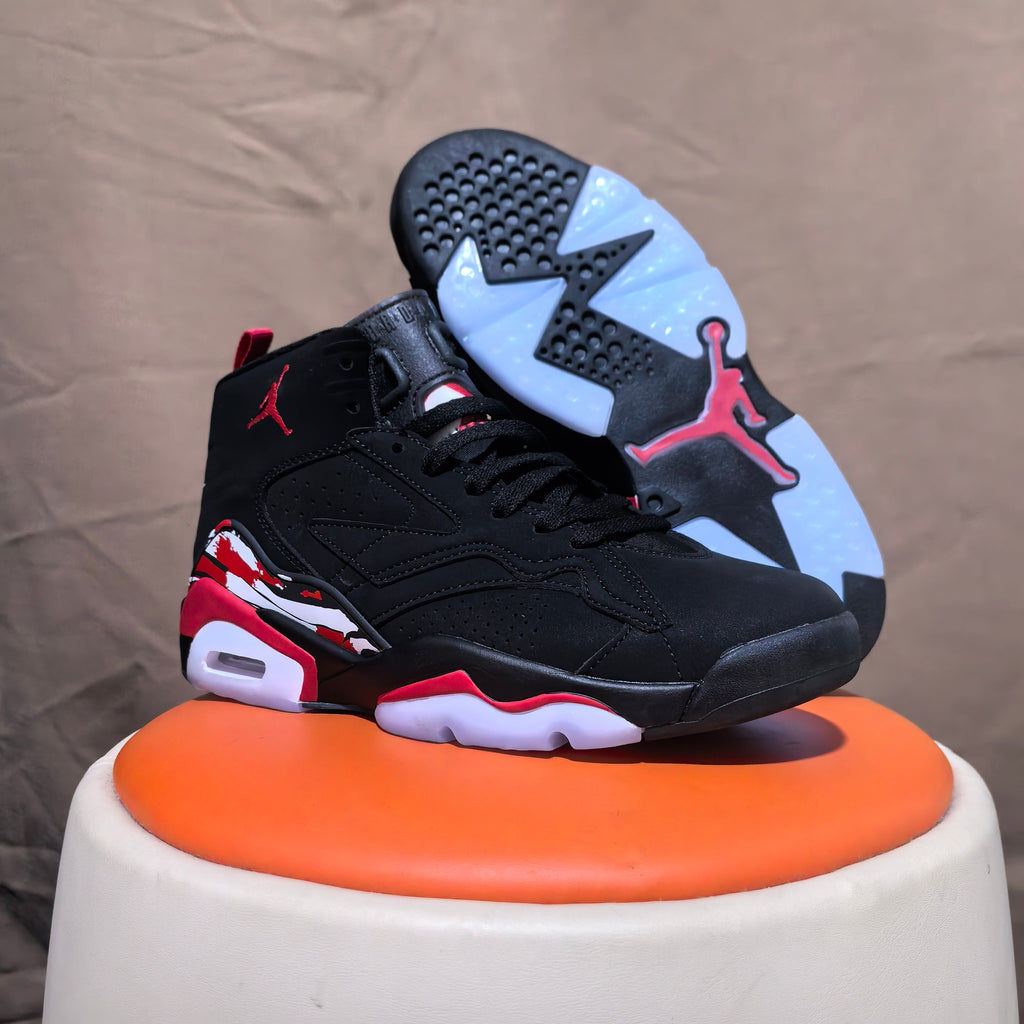 Jordan 6 Retro High-Top Sneakers in Black Red - product image from the listing.