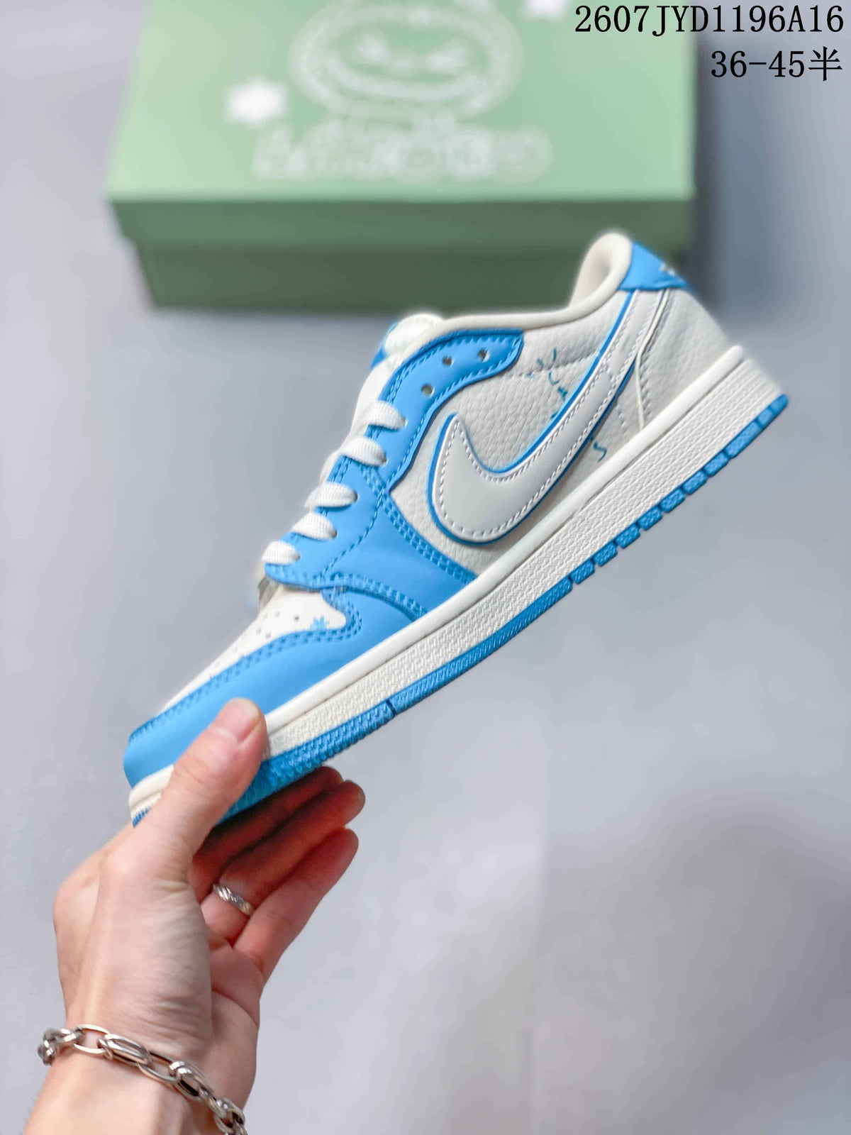 Air Jordan Low Labubu Blue White Sneakers 2607JYD1196A16 - product image from the listing.