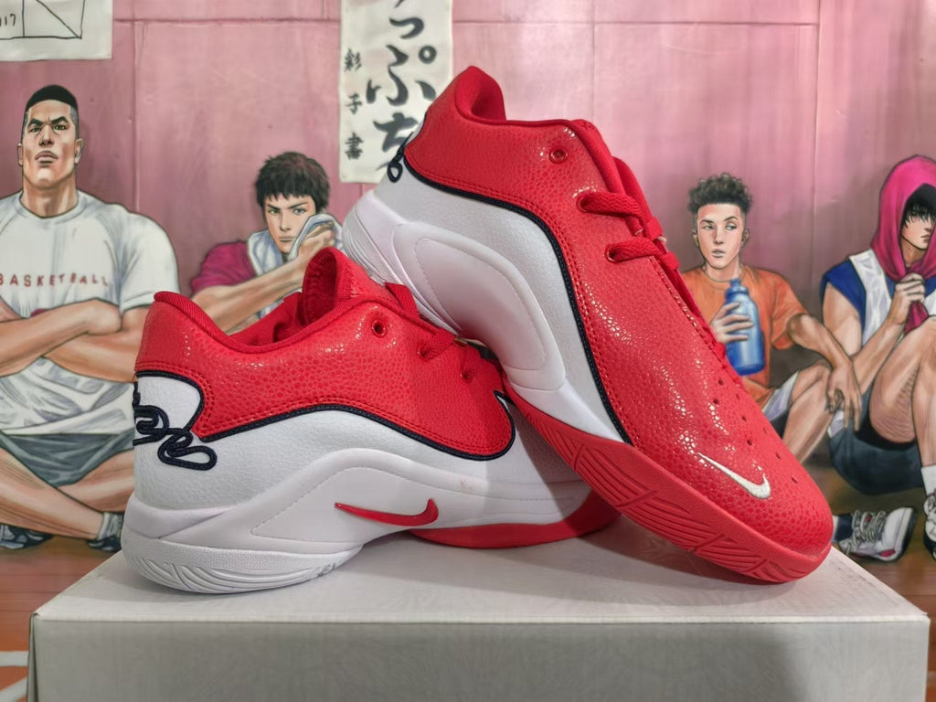 Nike Zoom Freak 5 Basketball Shoes in Red White - product image from the listing.