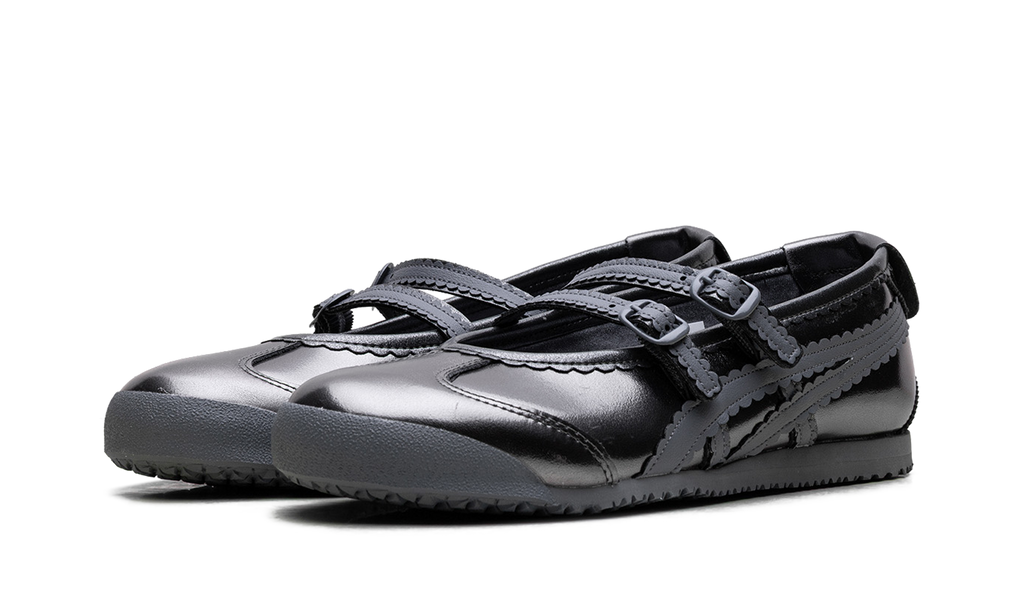 Women's Onitsuka Tiger Mexico 66 TGRS Metallic Pack Ballet Flats - Gunmetal Metropolis - product image from the listing.