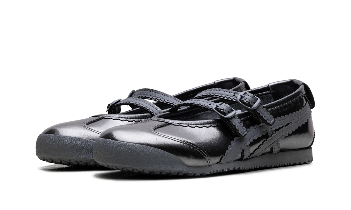 Women's Onitsuka Tiger Mexico 66 TGRS Metallic Pack Ballet Flats - Gunmetal Metropolis - product image from the listing.