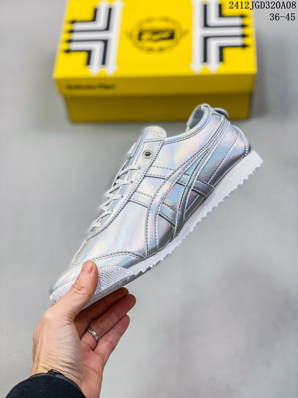 Onitsuka Tiger Mexico 66 SD Trainers Silver Iridescent - product image from the listing.