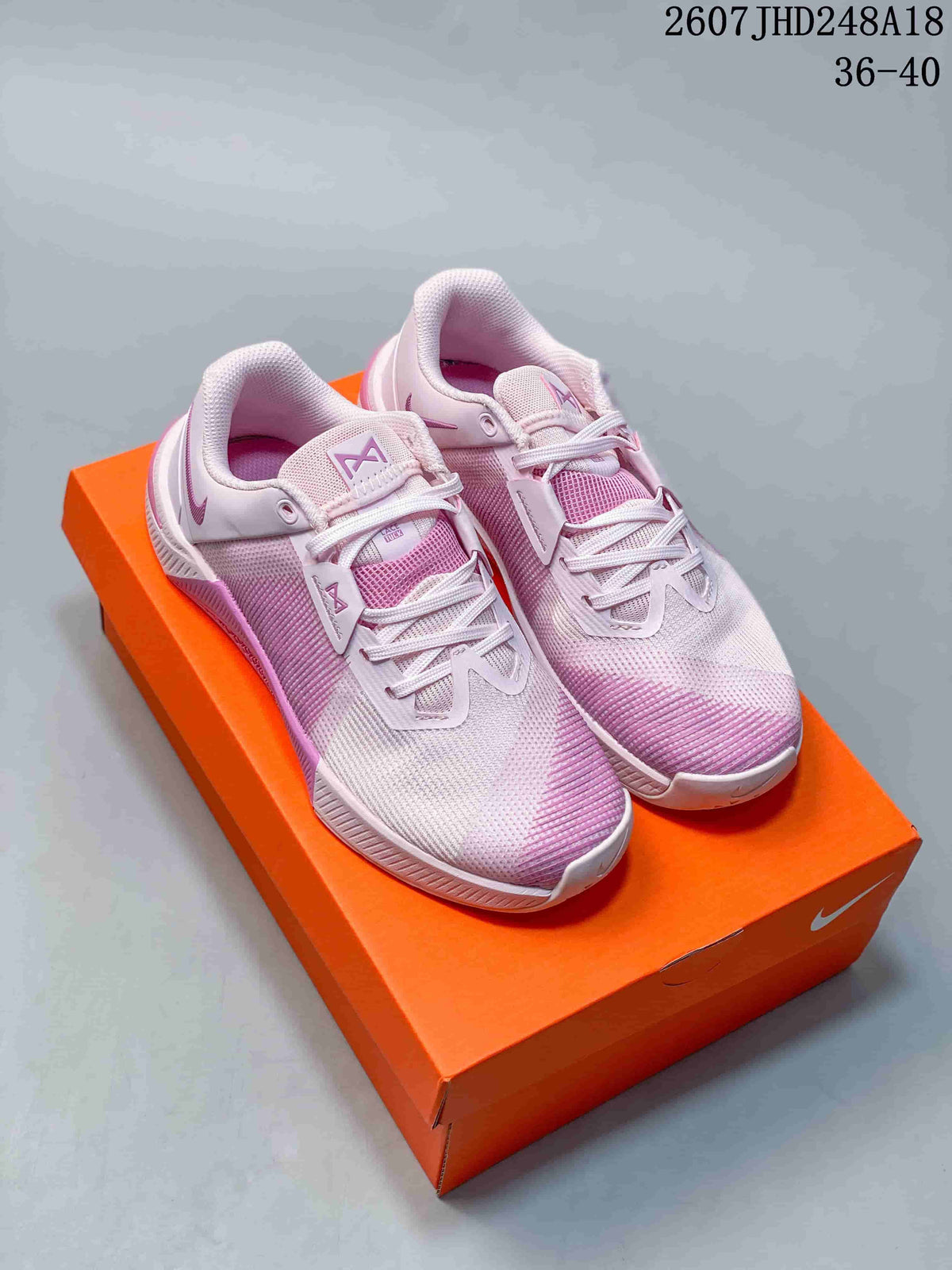 Nike Metcon 10 Pink White Mesh Training Trainers - product image from the listing.