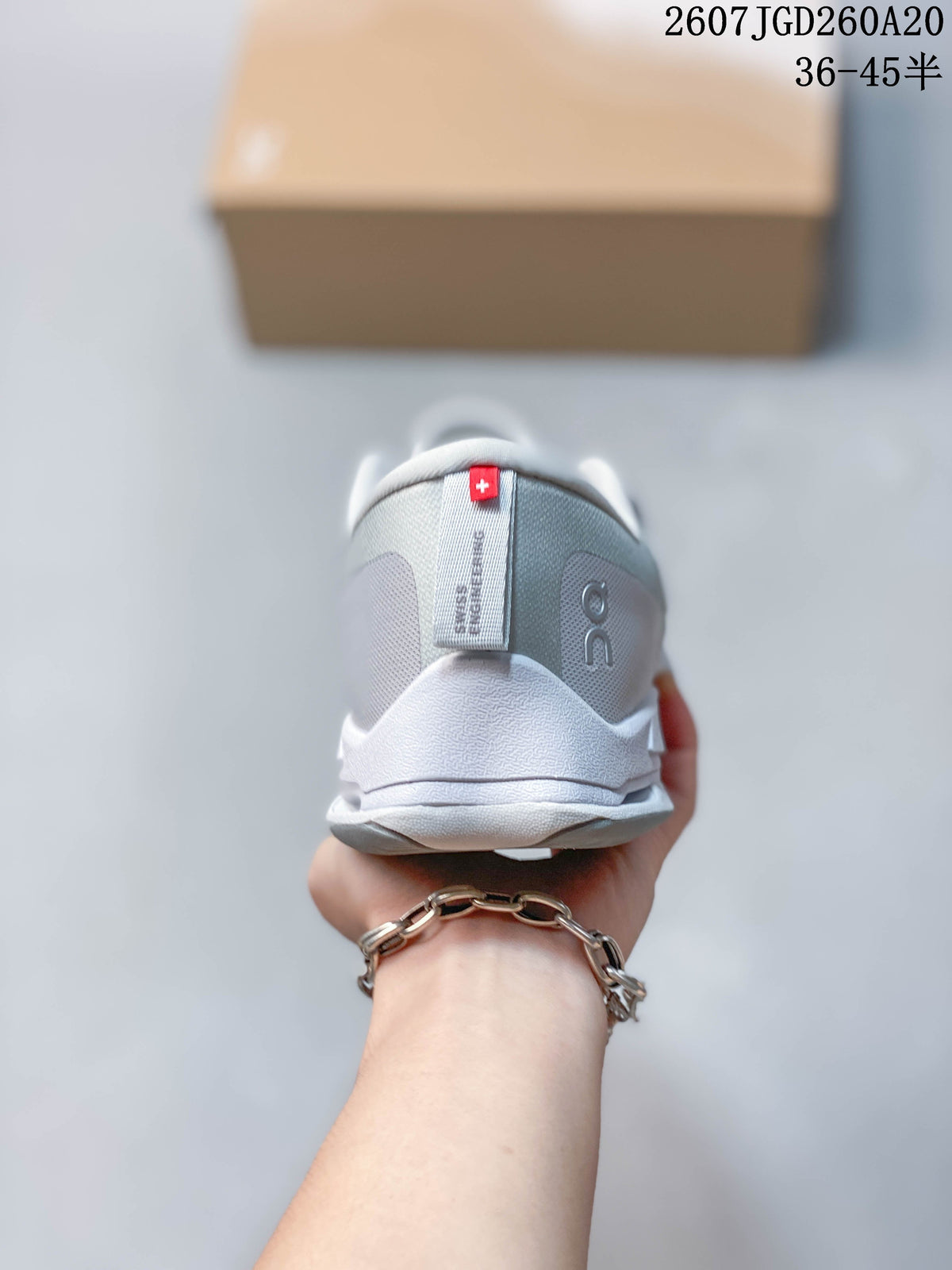 On Cloudnova Sneakers in Light Gray White - product image from the listing.