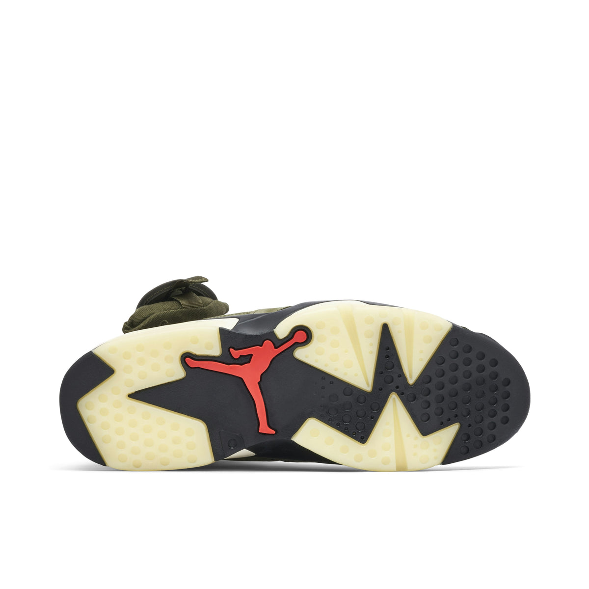 AIR JORDAN 6 X TRAVIS SCOTT MEDIUM in OLIVE - product image from the listing.
