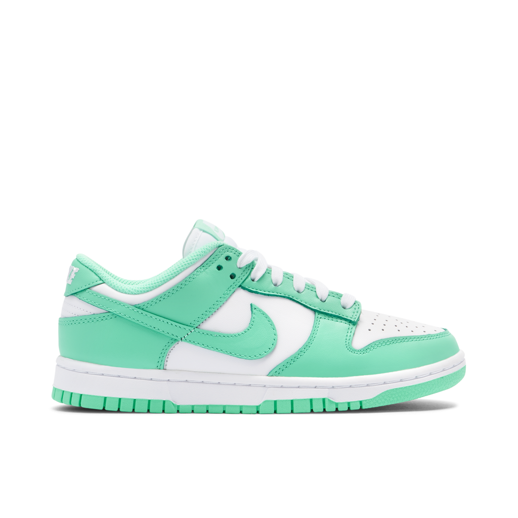 Women's NIKE DUNK LOW GREEN GLOW - product image from the listing.