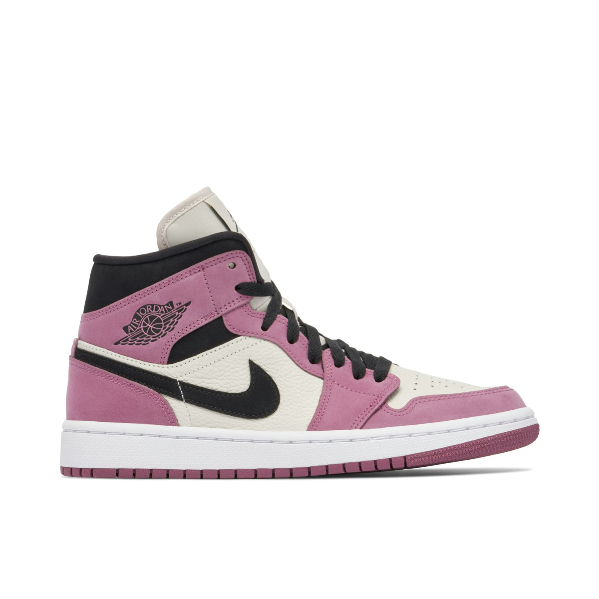 Women's AIR JORDAN 1 MID BERRY PINK - product image from the listing.