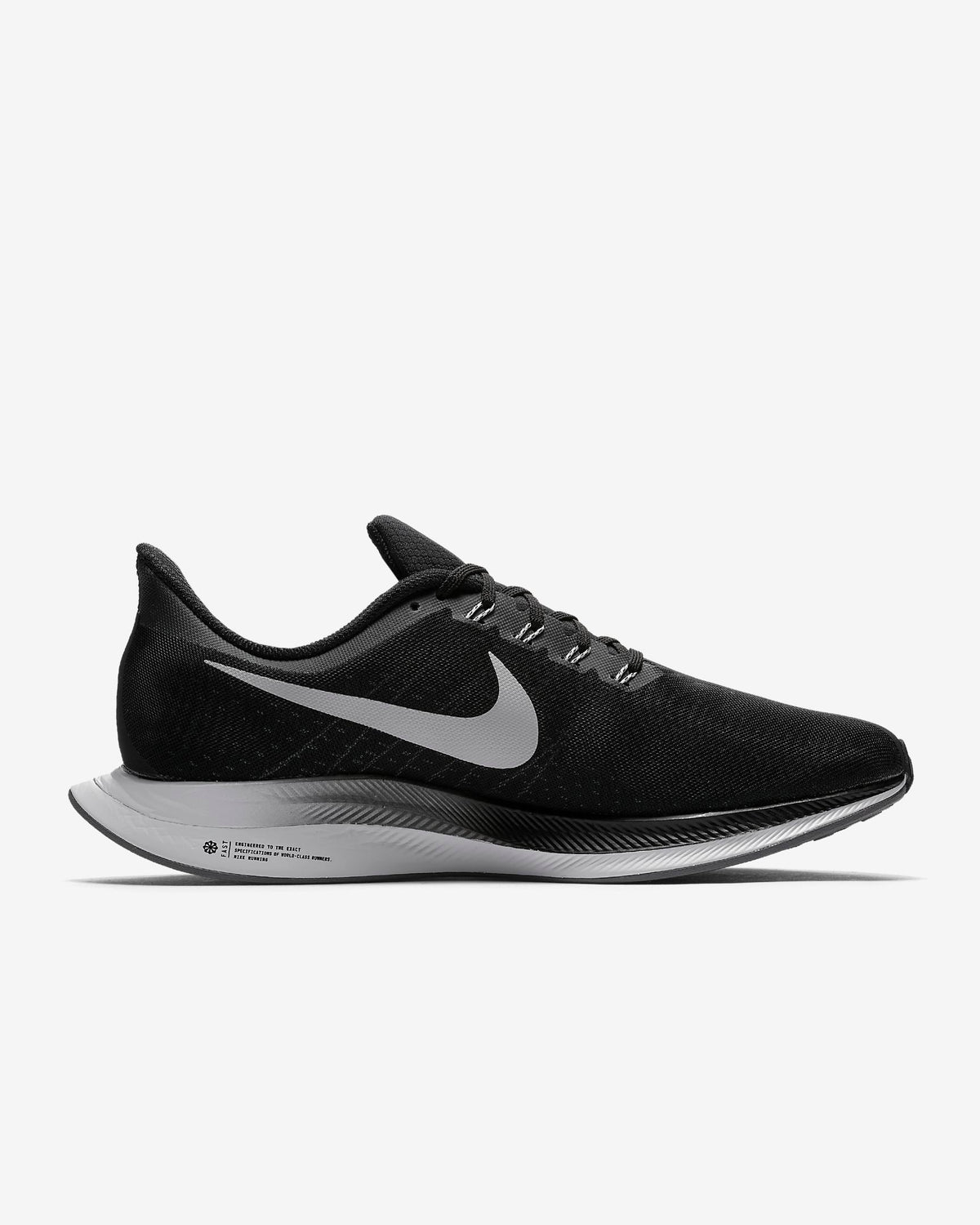 Nike Zoom Pegasus 35 Turbo Running Shoes in Black AJ4114-001 - product image from the listing.