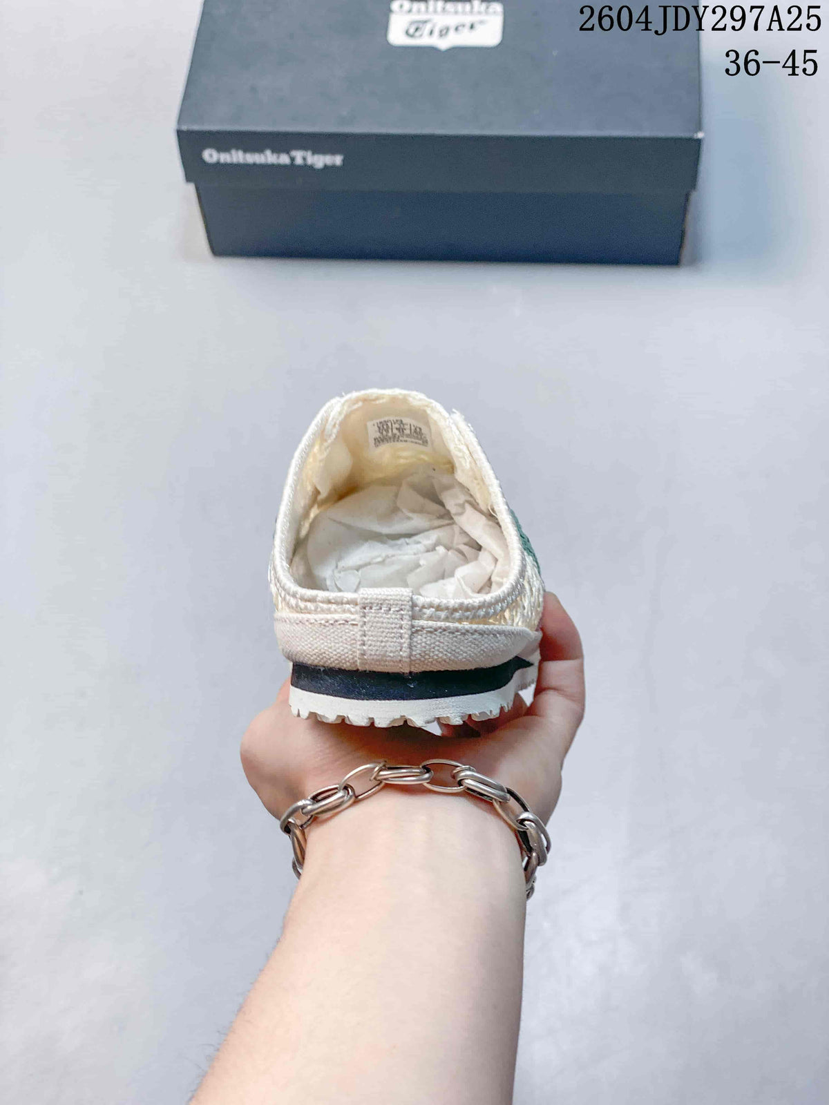 Onitsuka Tiger Mexico 66 Sabot in Cream Green Red 2604JDY297A25 - product image from the listing.