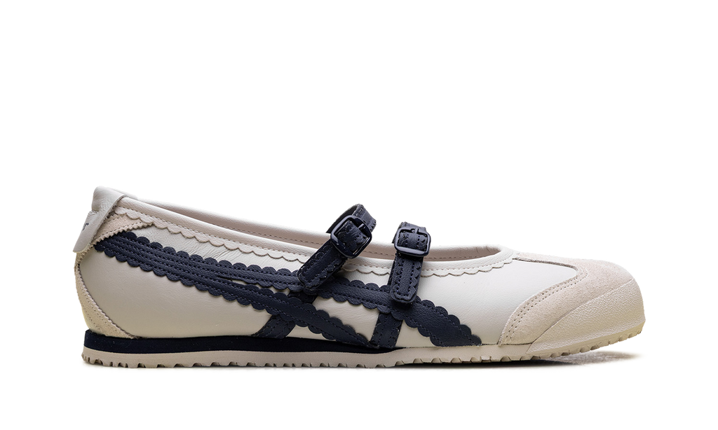 Women's Onitsuka Tiger Mexico 66 TGRS Ballet Flats - Birch Peacoat - product image from the listing.