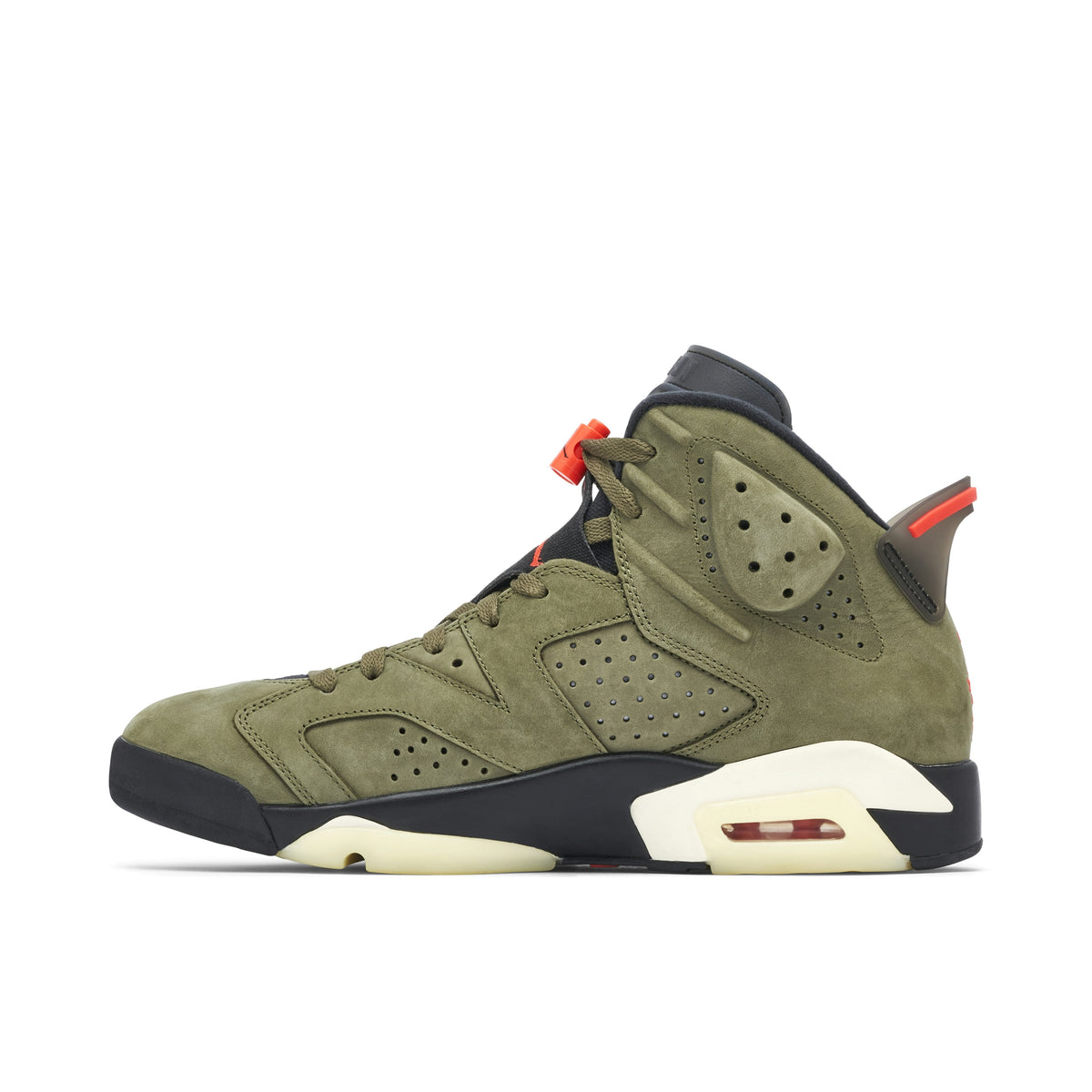 AIR JORDAN 6 X TRAVIS SCOTT MEDIUM in OLIVE - product image from the listing.