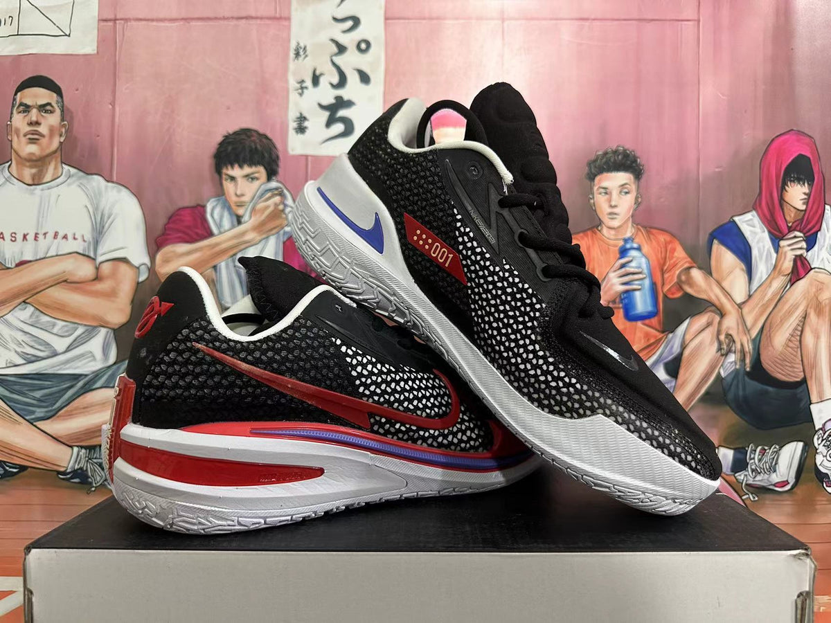 Nike GT Cut Basketball Shoes in Black Red White - product image from the listing.