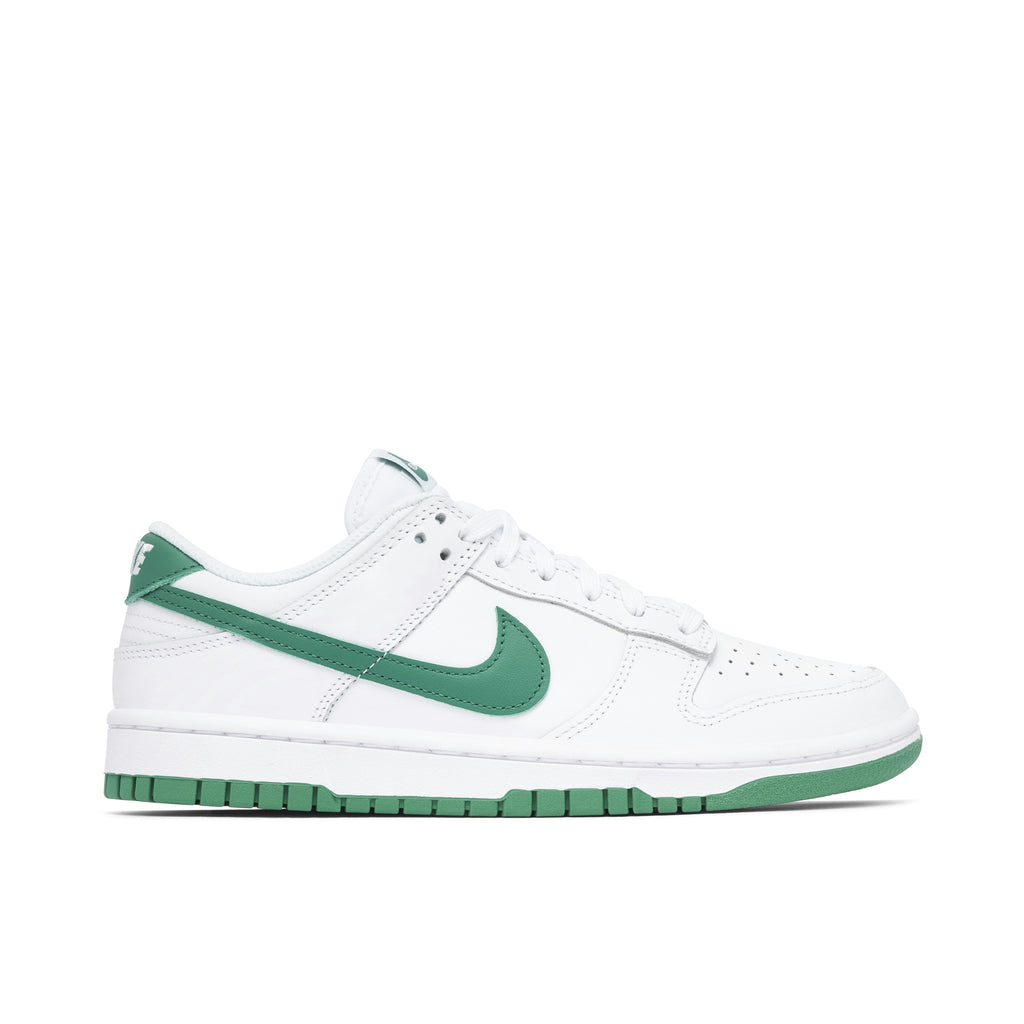 Women's NIKE DUNK LOW WHITE LUCKY GREEN - product image from the listing.
