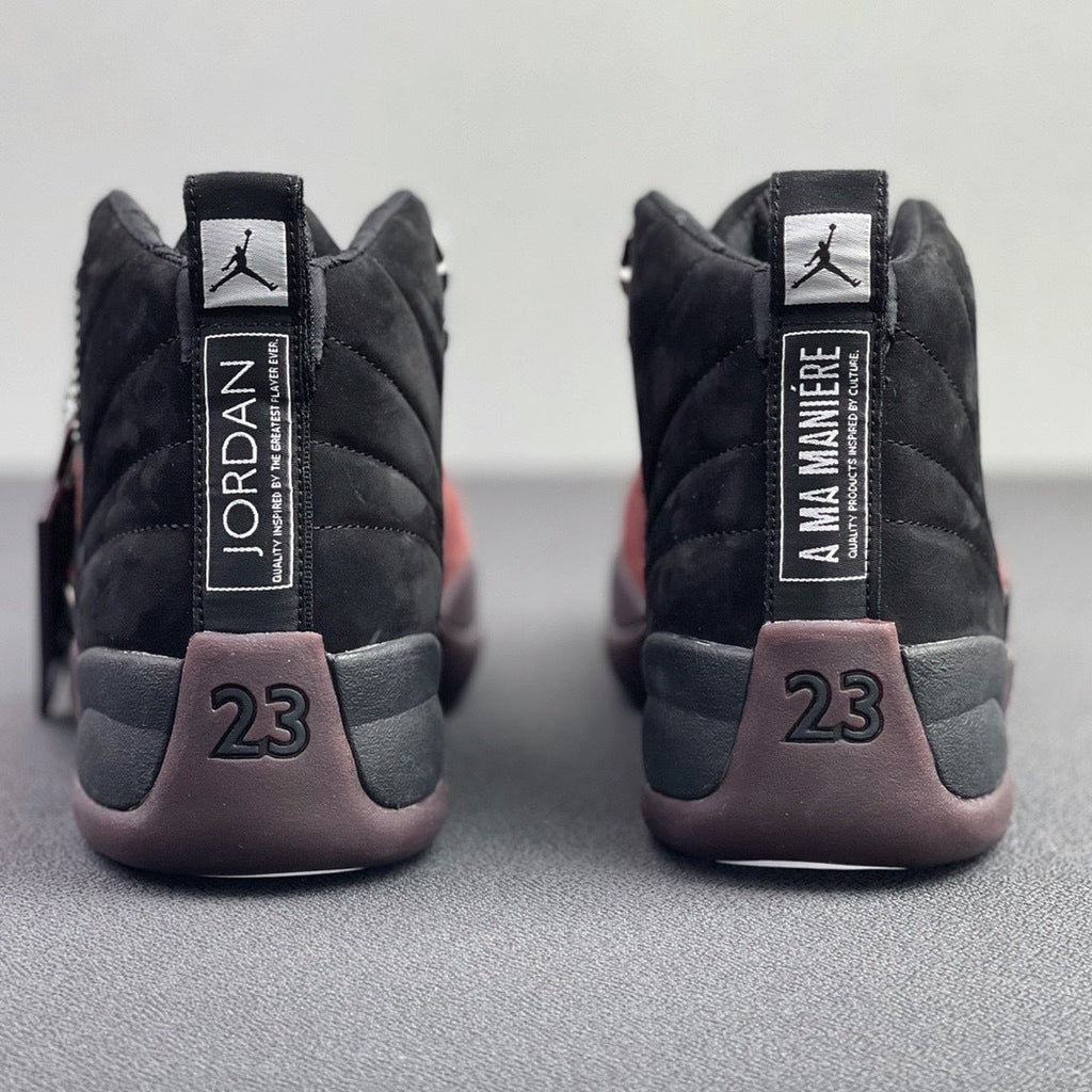 Jordan 12 Retro A Ma Maniére in Black Burgundy DV6989-001 - product image from the listing.