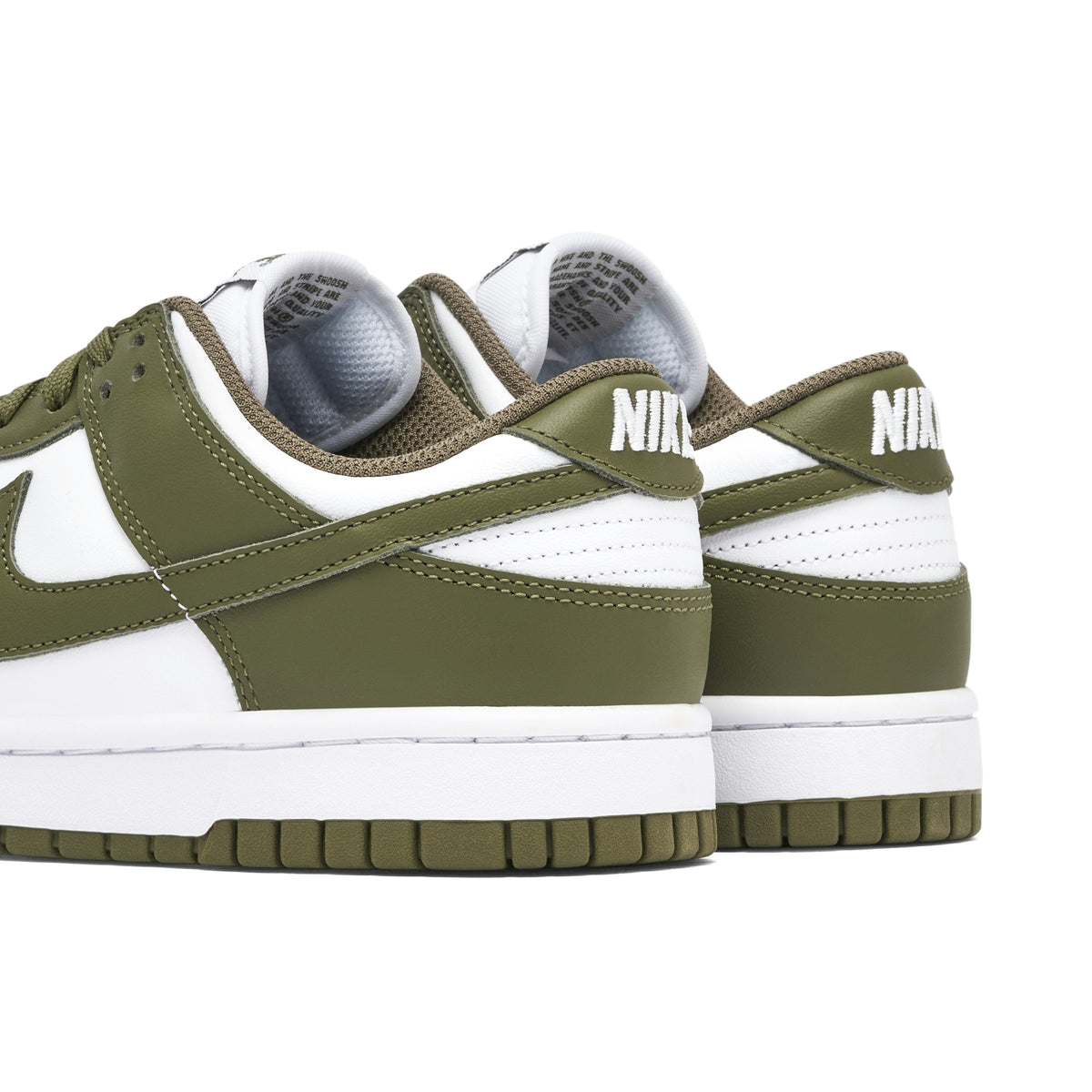 Women's NIKE DUNK LOW MEDIUM OLIVE - product image from the listing.