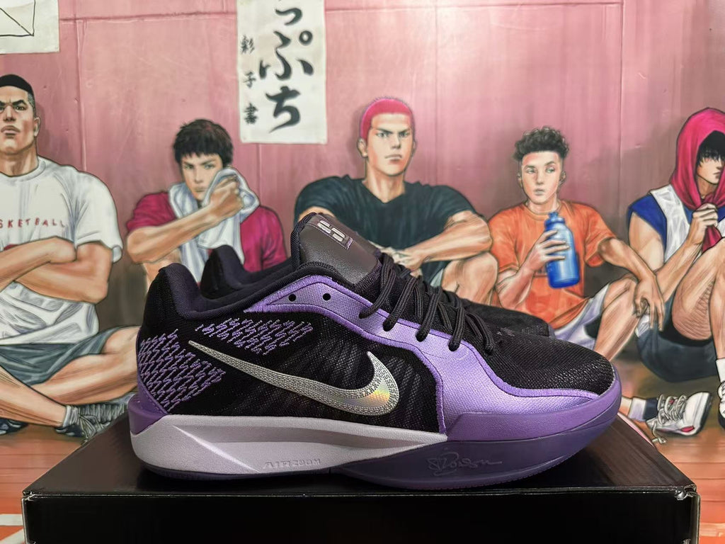 Nike Sabrina 2 Basketball Shoes in Black and Purple - product image from the listing.