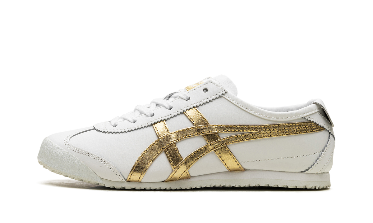 White Rich Gold - Onitsuka Tiger Mexico 66 Sneakers - product image from the listing.
