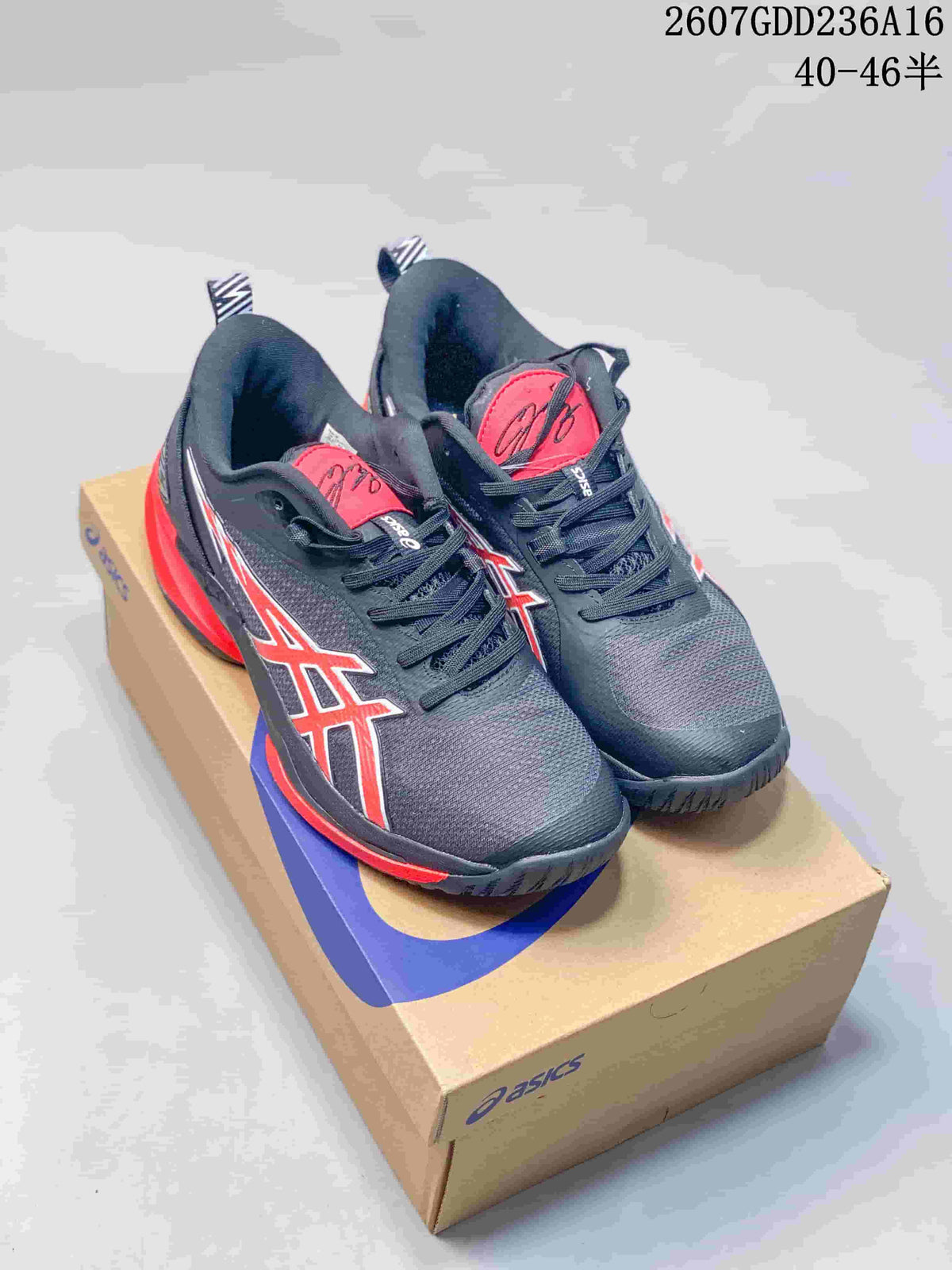 ASICS Swiftace Yuki Basketball Shoes in Black and Red 721060RRY - product image from the listing.