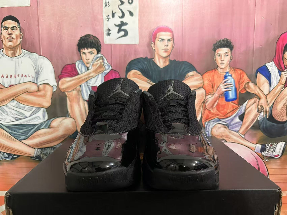 Jordan Black Warrior Basketball Sneakers, in Black - product image from the listing.