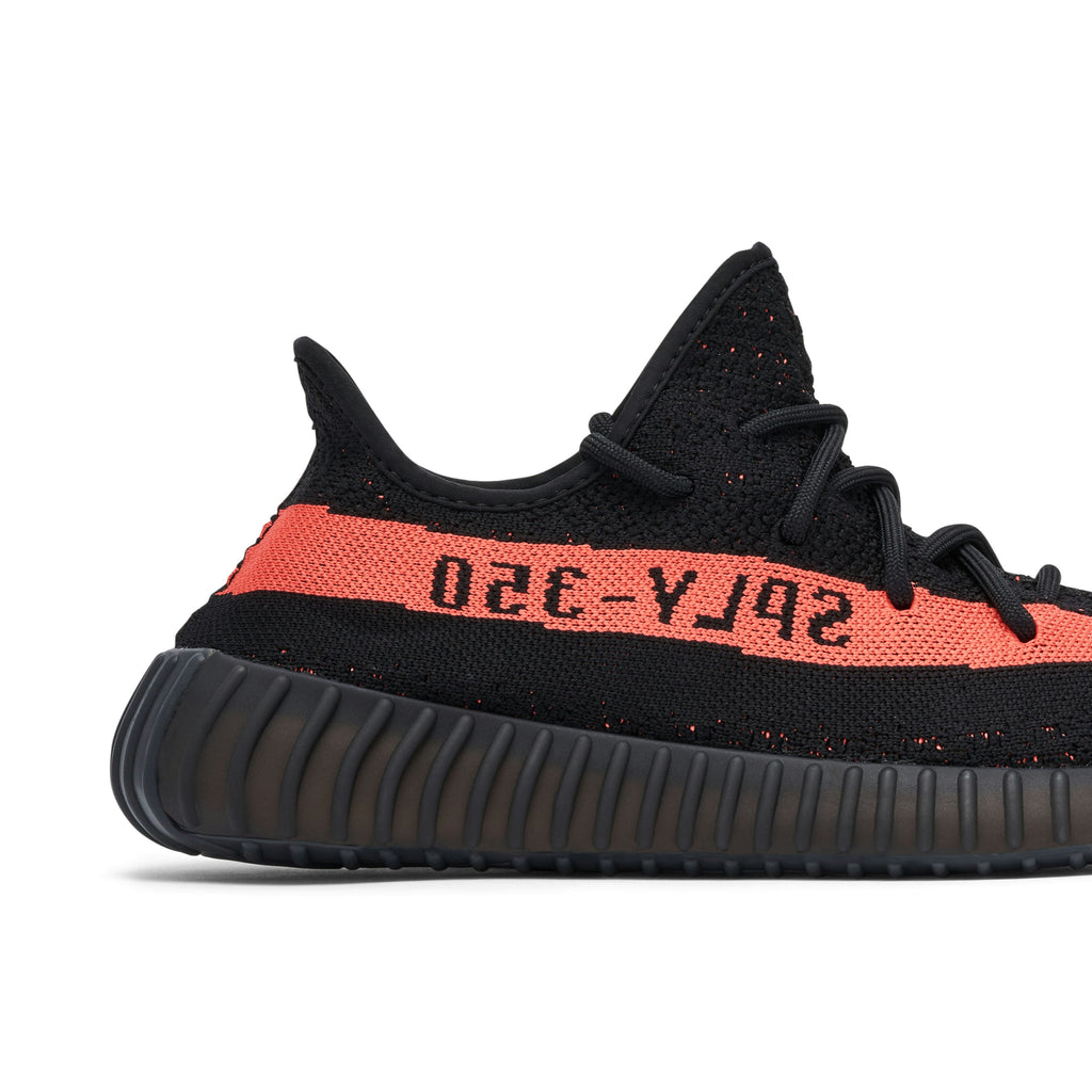 YEEZY BOOST 350 V2 in RED - product photo shown in the listing for this item.