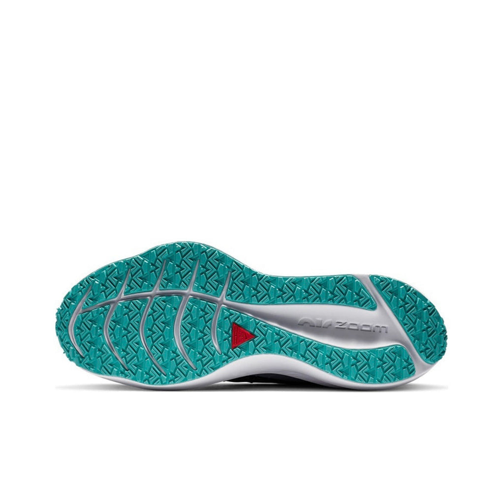 Nike Air Zoom Winflo 7 Shield Running Shoes in Black Gray Green CU3868-403 - product image from the listing.