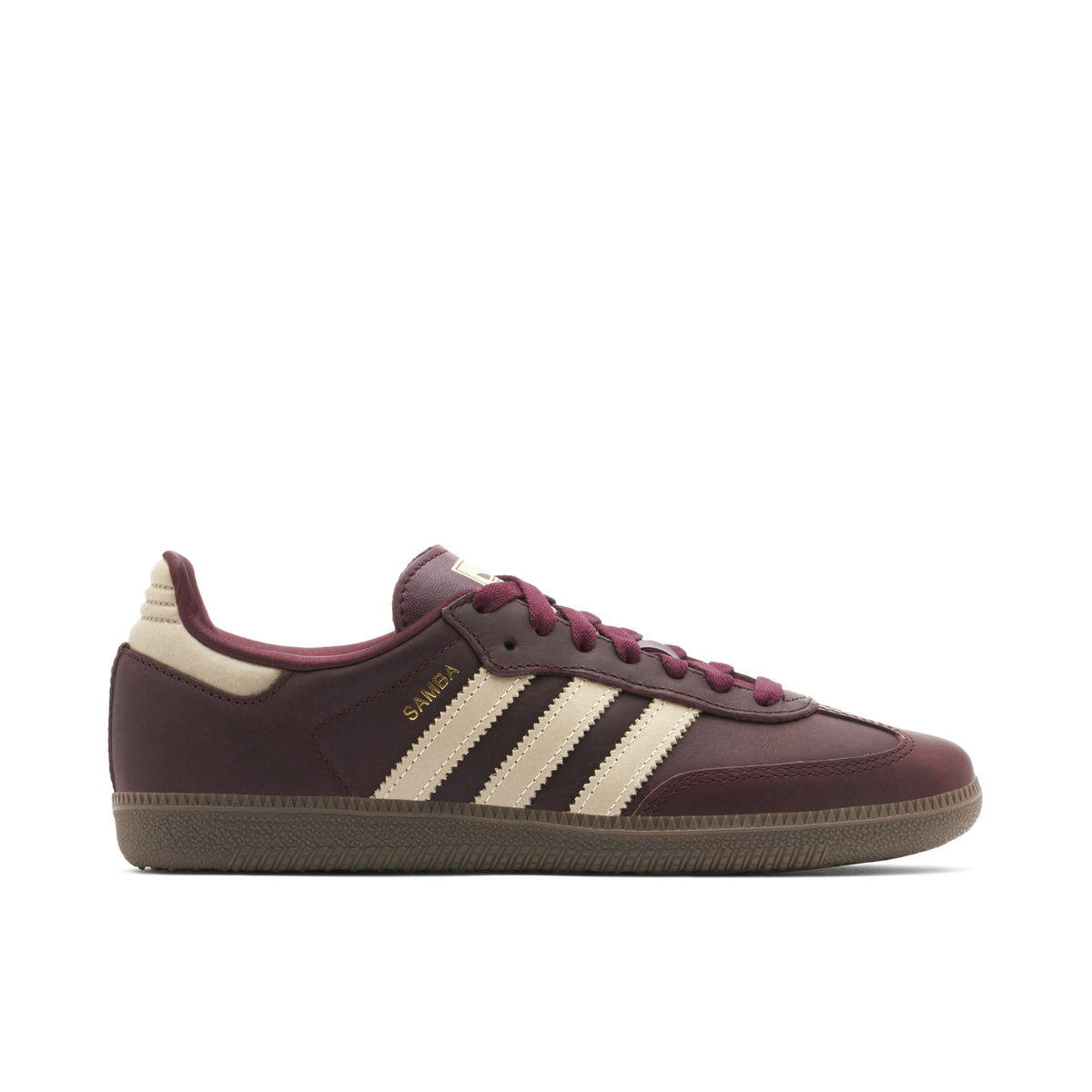Women's ADIDAS SAMBA OG MAROON CRYSTAL SAND - product image from the listing.